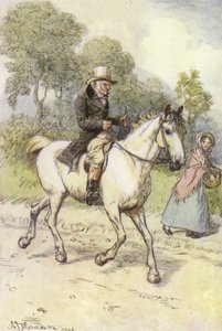 Illusztráció a Janets Repentance-hez, George Eliottól alkotó: Hugh Thomson