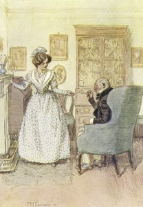 Illusztráció a Janets Repentance-hez, George Eliottól alkotó: Hugh Thomson