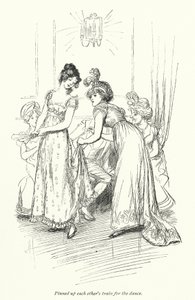 Illusztráció a Northanger Abbey-hez, Jane Austen (litho) alkotó: Hugh Thomson
