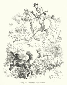 Illusztráció a Northanger Abbey-hez, Jane Austen (litho) alkotó: Hugh Thomson