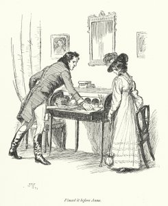 Illusztráció a meggyőzéshez, Jane Austen (litho) alkotó: Hugh Thomson