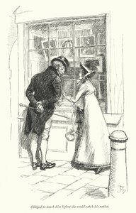 Illusztráció a meggyőzéshez, Jane Austen (litho) alkotó: Hugh Thomson