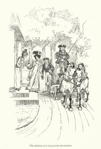 Illusztráció a meggyőzéshez, Jane Austen (litho) alkotó: Hugh Thomson