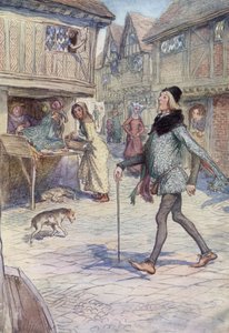 Illusztráció a Windsori víg feleségekhez alkotó: Hugh Thomson