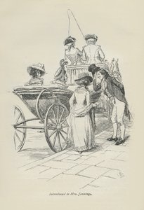 Bemutatták Mrs Jenningsnek, 1896 alkotó: Hugh Thomson