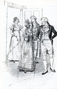 "The Ball at the Crown Inn" (illusztráció) alkotó: Hugh Thomson