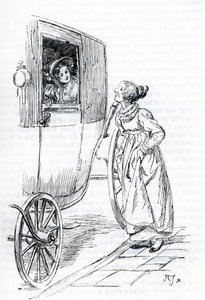 "Miss Bates és Emma" (illusztráció) alkotó: Hugh Thomson