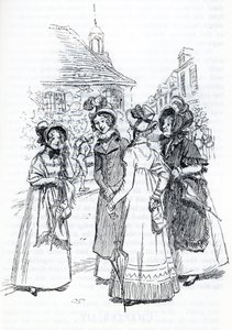 "Asszony. Cole, Mrs. Perry és Mrs. Elton” - (illusztráció) alkotó: Hugh Thomson
