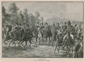 Rotten Row, Hyde Park, London alkotó: Hugh Thomson