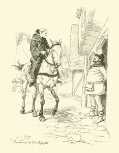 John Lydgate érkezése (litho) alkotó: Hugh Thomson