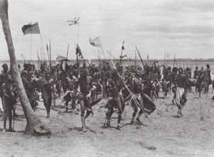 Afrika: Tonga közelében (fekete-fehér fotó) alkotó: Hugo Adolf Bernatzik