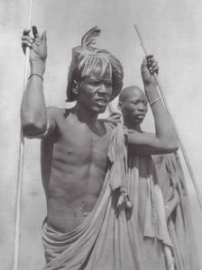 Afrika: Shilluk (fekete-fehér fotó) alkotó: Hugo Adolf Bernatzik