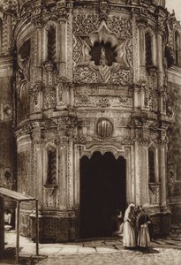 Mexikó: Guadalupe Hidalgo, Capilla del pozo (fekete-fehér fotó)