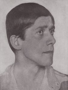 Oskar Kokoschka, osztrák művész és író (fekete-fehér fotó) alkotó: Hugo Erfurth