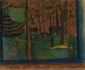 Ősz az erdőben alkotó: Hugo Simberg