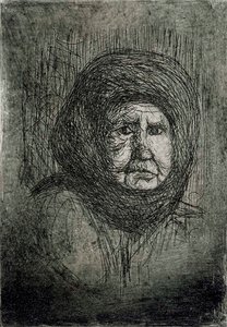 Seprűs nagymama I alkotó: Hugo Simberg
