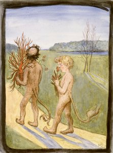 Virágok neki alkotó: Hugo Simberg