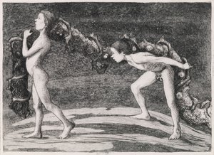 Füzérhordozók II alkotó: Hugo Simberg