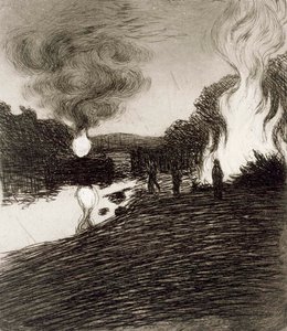 Szentivánéji máglyák alkotó: Hugo Simberg