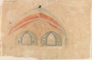 Keresztespók, vázlat a tamperei székesegyházhoz alkotó: Hugo Simberg