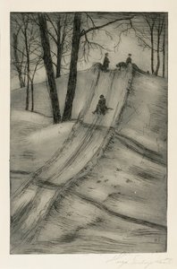 Szánkócsúszda alkotó: Hugo Simberg