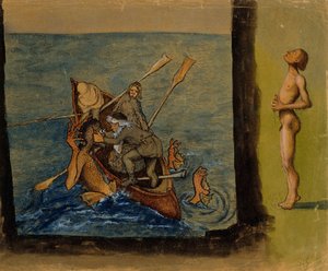 Väinämöinen és Ikiturso alkotó: Hugo Simberg