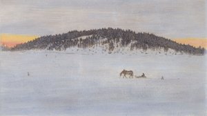 Téli út I alkotó: Hugo Simberg