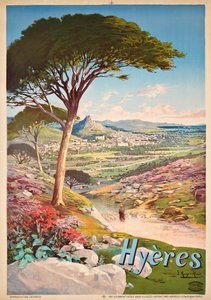 Hyeres-i plakát, Franciaország, 1900
