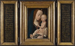 Szűz és gyermek, 1485 körül alkotó: Hugo van der, Goes