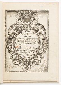 Címlap, a Diverses pièces de serruriers-től (Különféle kivitel lakatosoknak) alkotó: Hugues Brisville