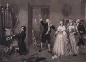 Beethoven Mozart házában.