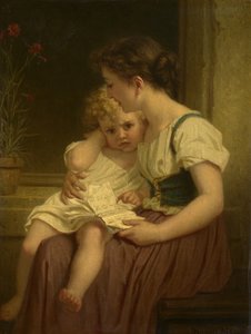 Anya és gyermeke, 1864 körül