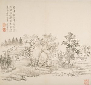 Album Régi mesterek és versek után (album (10 lap), tinta papíron)