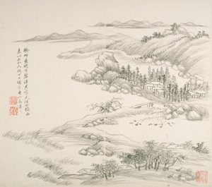 Album Régi mesterek és versek után (album (10 lap), tinta papíron)