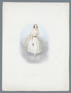 Nő esküvői ruhában alkotó: Huib van Hove Bz (attributed to)