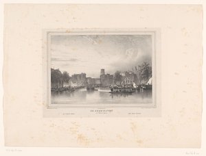Kilátás a régi rotterdami kikötőre A régi kikötő Rotterdamban / Le vieux kikötő / A régi kikötő (cím a tárgyon) Rotterdam városának kilátásai (sorozat címe)