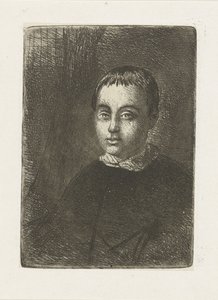 Egy fiú portréja alkotó: Huib van Hove Bz