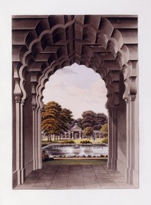 Építészeti terv kerttel alkotó: Humphry (after) Repton