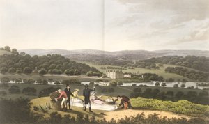 Longleat általános képe a Prospect Hillről, a "Fragments on the Theory and Practice of Landscape Gardening"-ből, pub. 1816