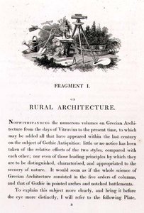 Illusztráció a "Töredékek a tájkertészet elméletéről és gyakorlatáról", pub. 1816 (litó)