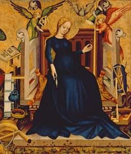 Maria Gravida, németújvári tábla töredéke, 1409 (táblán tojástempera)