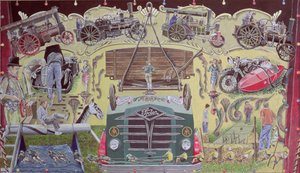 A Vintage Show-n, 1993 (guache a kártyán)