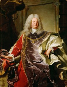 Barokk: Philippe Louis, Sinzendorf Neubourg grófjának portréja - Rigaud, Hyacinthe Francois Honore (1659-1743) gróf Philippe Ludwig Wenzel von Sinzendorf (1671-1742) portréja alkotó: Hyacinthe Francois Rigaud
