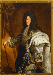 Louis XIV, King of France (festmény, vászon) alkotó: Hyacinthe Francois Rigaud