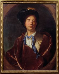 Bernard Le Bouyer (Le Bovier) de Fontenelle (1657-1757) francia író portréja Hyacinthe Rigaud festménye (1659-1743) 1713 V. 0,79x0,63 m Montpellier, Fabre Múzeum - Bernard Le Bouyer (Le Bovier) de Fontenelle (1657-1757) francia író portréja. alkotó: Hyacinthe Francois Rigaud