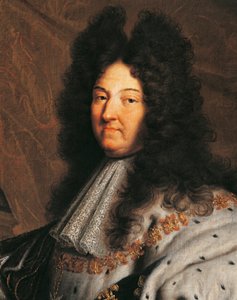 XIV. Lajos francia, Nagy Lajos vagy a Napkirály (1638-1715) néven ismert portréja, Hyancinthe Rigaud (1659-1743) festménye
