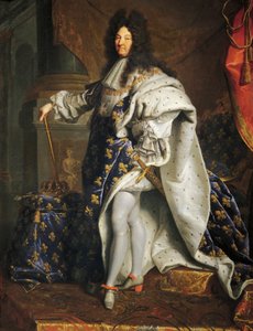 XIV. Lajos francia, Nagy Lajos vagy a Napkirály (1638-1715) néven ismert portréja, Hyancinthe Rigaud (1659-1743) festménye