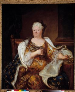 Charlotte Elisabeth de Baviere nádor hercegnő portréja alkotó: Hyacinthe Francois Rigaud
