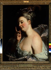 Egy ismeretlen „fenyegetett” portréja (olaj, vászon) alkotó: Hyacinthe Francois Rigaud