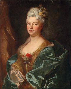 De la Mesangere márkiné portréja, szül. Marguerite de Rambouillet alkotó: Hyacinthe Francois Rigaud